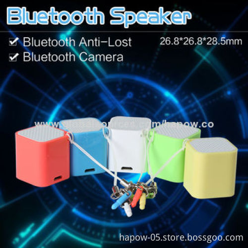 World's Smallest Bluetooth Mini Speaker with Self Snapshot and Key Finder, Good for Promotional Gift